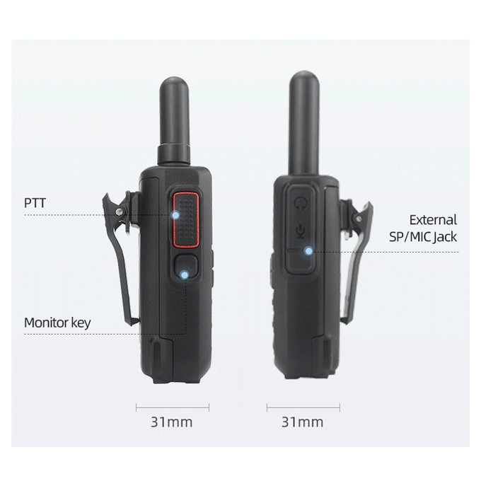 2W FCC Walkie Talkie